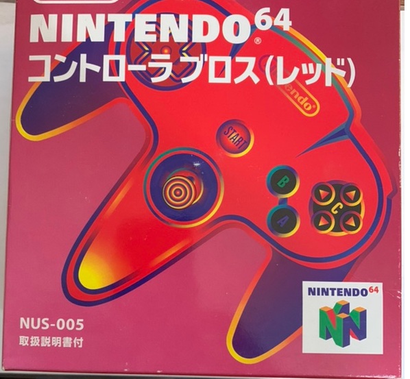 картинка Проводной геймпад для Nintendo 64 красный оригинал в коробке NUS 005. Купить Проводной геймпад для Nintendo 64 красный оригинал в коробке NUS 005 в магазине 66game.ru