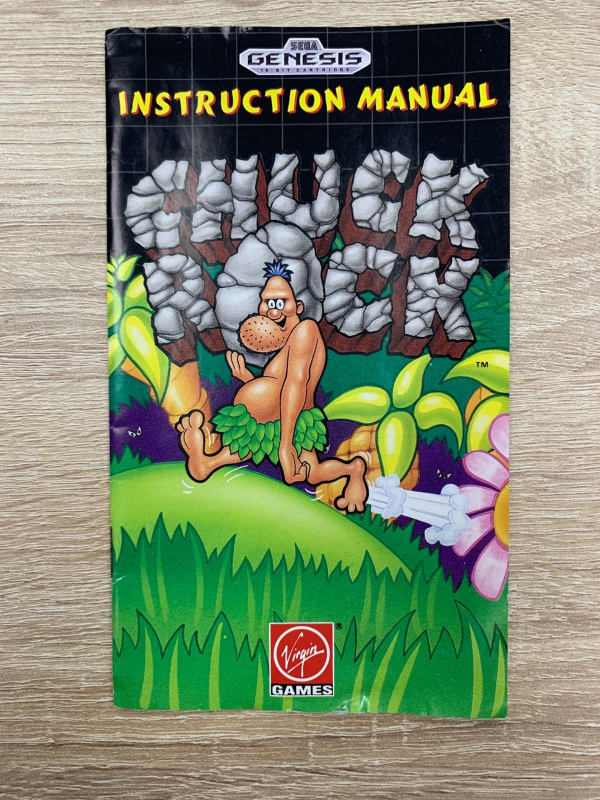 картинка Мануал Chuck Rock для Sega Genesis. Купить Мануал Chuck Rock для Sega Genesis в магазине 66game.ru