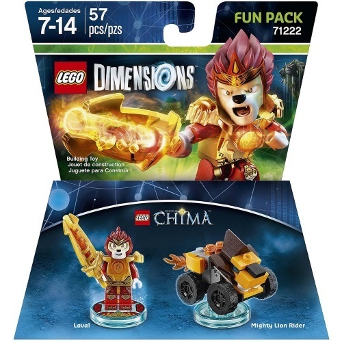 картинка LEGO Dimensions Fun Pack (71222) -Chima (Laval, Mighty Lion Rider). Купить LEGO Dimensions Fun Pack (71222) -Chima (Laval, Mighty Lion Rider) в магазине 66game.ru