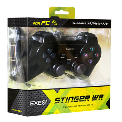 картинка Геймпад беспроводной EXEQ STINGER WR (PC) для ПК. Купить Геймпад беспроводной EXEQ STINGER WR (PC) для ПК в магазине 66game.ru