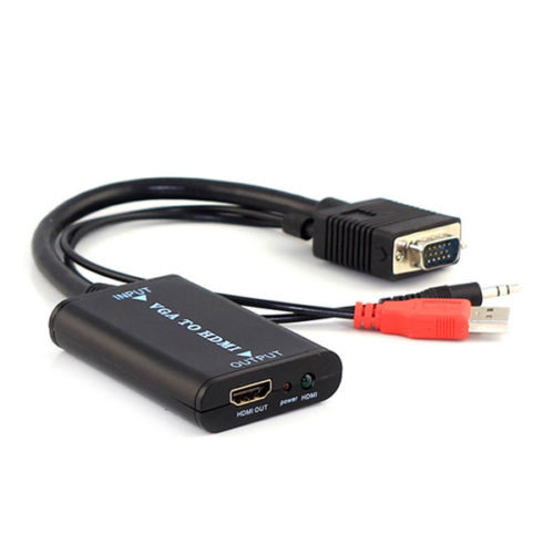 картинка Конвертер из VGA в HDMI со звуком от магазина 66game.ru