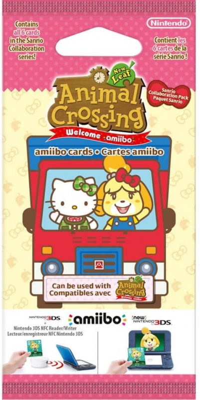 картинка Animal Crossing: New Laef Welcome amiibo Sanrio Card Pack [3DS, английская версия]. Купить Animal Crossing: New Laef Welcome amiibo Sanrio Card Pack [3DS, английская версия] в магазине 66game.ru