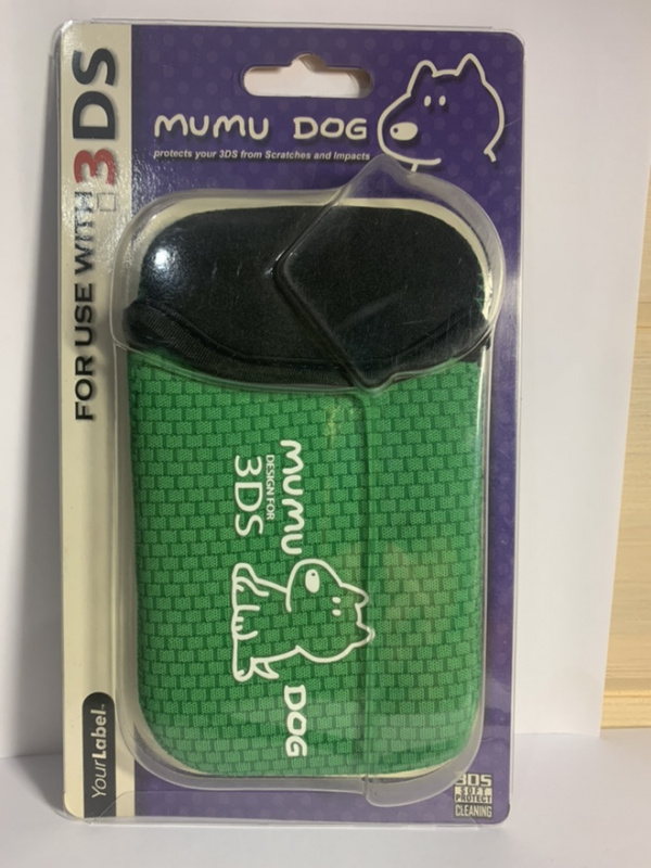 картинка Сумка варежка Mumu Dog 3DS зелёная NDS-1276. Купить Сумка варежка Mumu Dog 3DS зелёная NDS-1276 в магазине 66game.ru