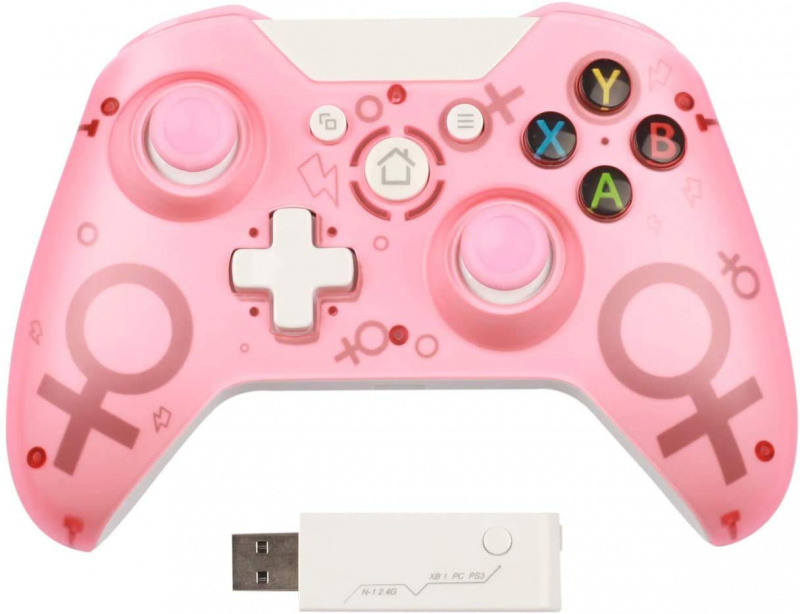 картинка Геймпад беспроводной Xbox One/S/X с символом Марса (Розовый). Купить Геймпад беспроводной Xbox One/S/X с символом Марса (Розовый) в магазине 66game.ru