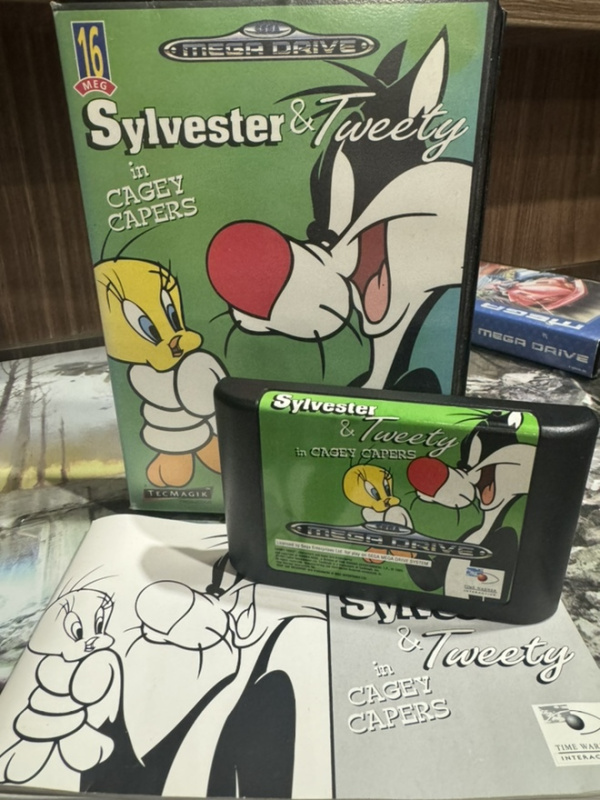 картинка Sylvester and Tweety in Cagey Capers (Original) [Sega]. Купить Sylvester and Tweety in Cagey Capers (Original) [Sega] в магазине 66game.ru