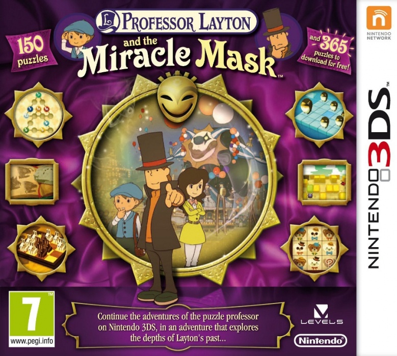 картинка Professor Layton and the Miracle Mask [3DS] USED. Купить Professor Layton and the Miracle Mask [3DS] USED в магазине 66game.ru