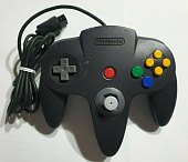 картинка Nintendo 64 Controller Черный Оригинал NUS-005 USED. Купить Nintendo 64 Controller Черный Оригинал NUS-005 USED в магазине 66game.ru