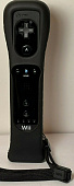 картинка Wii Remote (черный) с Motion Plus оригинал USED. Купить Wii Remote (черный) с Motion Plus оригинал USED в магазине 66game.ru