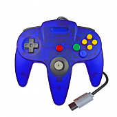 картинка Проводной геймпад для Nintendo 64 (синий). Купить Проводной геймпад для Nintendo 64 (синий) в магазине 66game.ru