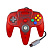 картинка Проводной геймпад для Nintendo 64 (красный). Купить Проводной геймпад для Nintendo 64 (красный) в магазине 66game.ru