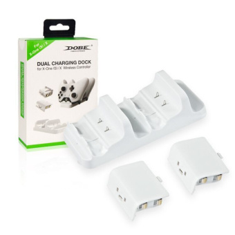 Зарядная станция джойстиков + 2 аккумулятора для Xbox One S DOBE (TYX-532S)
