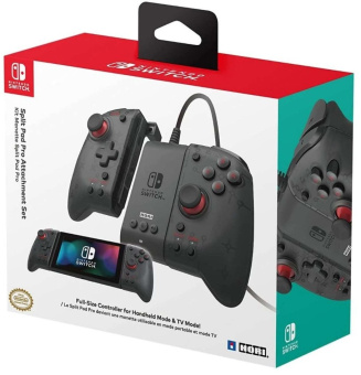 Контроллеры Hori Split Pad Pro Attachment Set чёрные (NSW-371U)