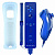 картинка Комплект джойстиков Nintendo Wii Remote + Wii Nunchuk (синий) с Motion Plus. Купить Комплект джойстиков Nintendo Wii Remote + Wii Nunchuk (синий) с Motion Plus в магазине 66game.ru