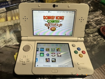 New Nintendo 3DS White Yoshi+ 32 Gb (Игры)