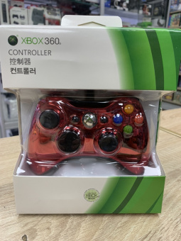 Геймпад проводной для Xbox 360 красный Chrome Series (Китай)