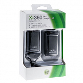 картинка Аккумулятор (2 шт) + кабель + зарядное устройство для геймпада Xbox 360 - Charging Kit 5 в 1. Купить Аккумулятор (2 шт) + кабель + зарядное устройство для геймпада Xbox 360 - Charging Kit 5 в 1 в магазине 66game.ru