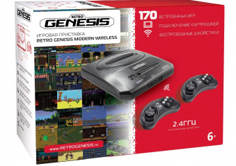SEGA Retro Genesis Modern Wireless + 170 игр + 2 беспроводных джойстика 2.4ГГц  1