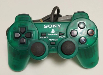 Джойстик ps1 green clear оригинал Ps one USED