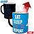картинка Кружка Sony Heat Change MUG  Eat Sleep Repeat (MGH0071) 320ml  ABYstyle  от магазина 66game.ru