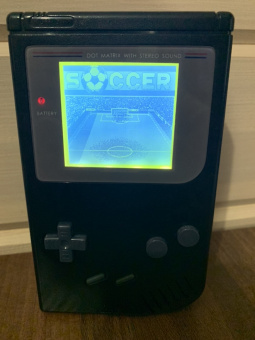 Game Boy Original (Чёрный) DMG 01 яркая подсветка