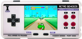 Портативная приставка Retro Genesis Port 3000 белая 1