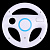 картинка Wheel - насадка в виде руля для джойстика Wii (белый). Купить Wheel - насадка в виде руля для джойстика Wii (белый) в магазине 66game.ru