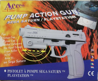 Пистолет  Action Gun Sega Saturn + Sony PS1 Б У