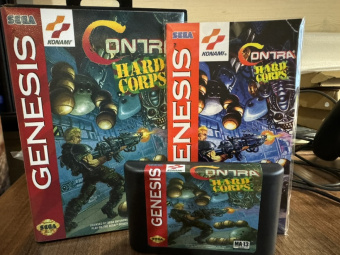 Полная реплика Contra  Hard Corps с мануалом [Sega]