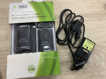 Лот аккумуляторов и зарядок для XBOX 360