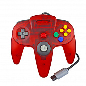 картинка Проводной геймпад для Nintendo 64 (красный). Купить Проводной геймпад для Nintendo 64 (красный) в магазине 66game.ru