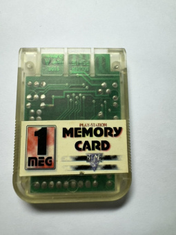 Прозрачная карта памяти PS1 ретро
