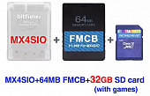 картинка MX4SIO SD Card Adapter + FMCB+ 32 GB карта с играми. Купить MX4SIO SD Card Adapter + FMCB+ 32 GB карта с играми в магазине 66game.ru