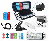 картинка Набор аксессуаров 12 in 1 Accessory Kit для Nintendo Switch OLED от магазина 66game.ru