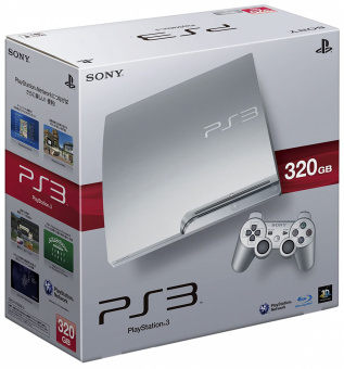 Sony PlayStation 3 Slim 320Gb Silver дешево в 66game.ru