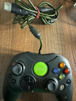 Оригинальный геймпад для Xbox Original чёрный Б У