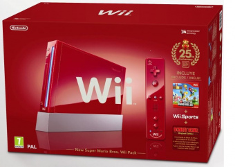 Nintendo Wii Limited Red Edition New Super Mario Bros 1
