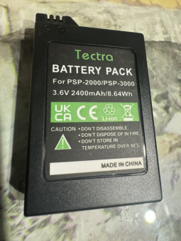 Аккумулятор PSP Slim 200x-300x 2400 mAh 3.6V Tectra