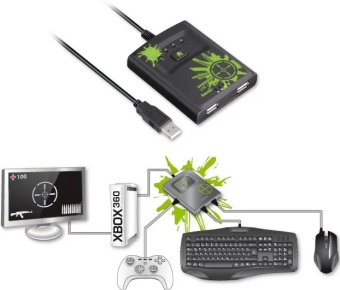 Адаптер Hama Speedshot Lite converter mouse keyboard Xbox360 (USED)