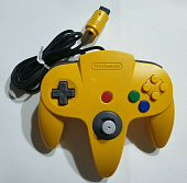 картинка Nintendo 64 Controller Жёлтый Оригинал NUS-005 USED. Купить Nintendo 64 Controller Жёлтый Оригинал NUS-005 USED в магазине 66game.ru