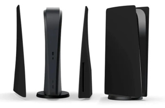 Боковые панели съемные для PlayStation 5 с дисководом чёрные 1