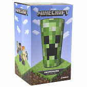 картинка Бокал стеклянный Minecraft Creeper Glass 450 мл от магазина 66game.ru