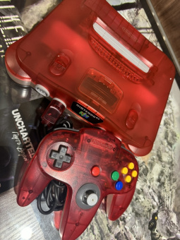 Nintendo 64 (NTSC) красная  Japan