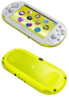 PS Vita Slim Lime Green White + 128Gb игры USED