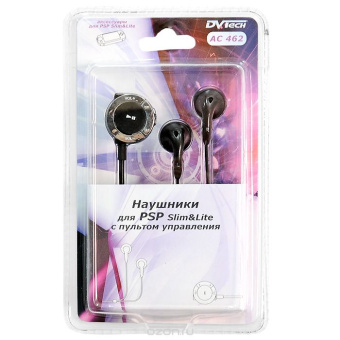 Наушники с пультом для PSP Slim