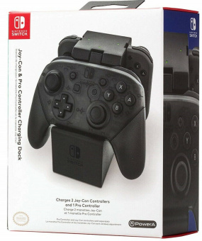Зарядная станция на 2 Joy-Con+Pro Controler Power-A Lot-20309A0602